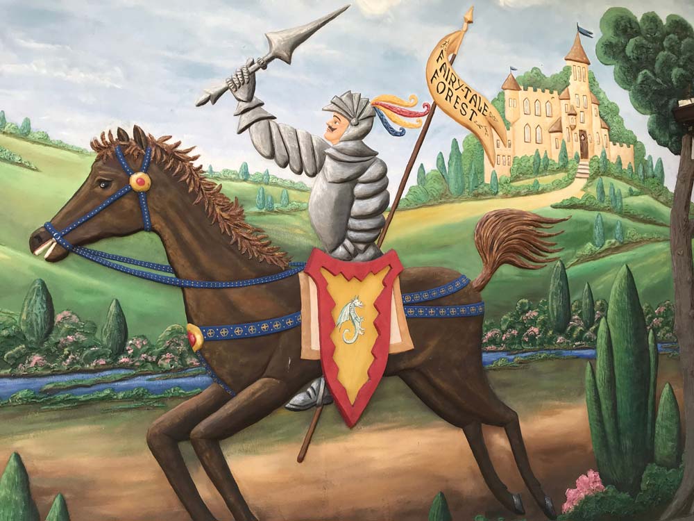 Fairy Tale Forest Knight On Horse